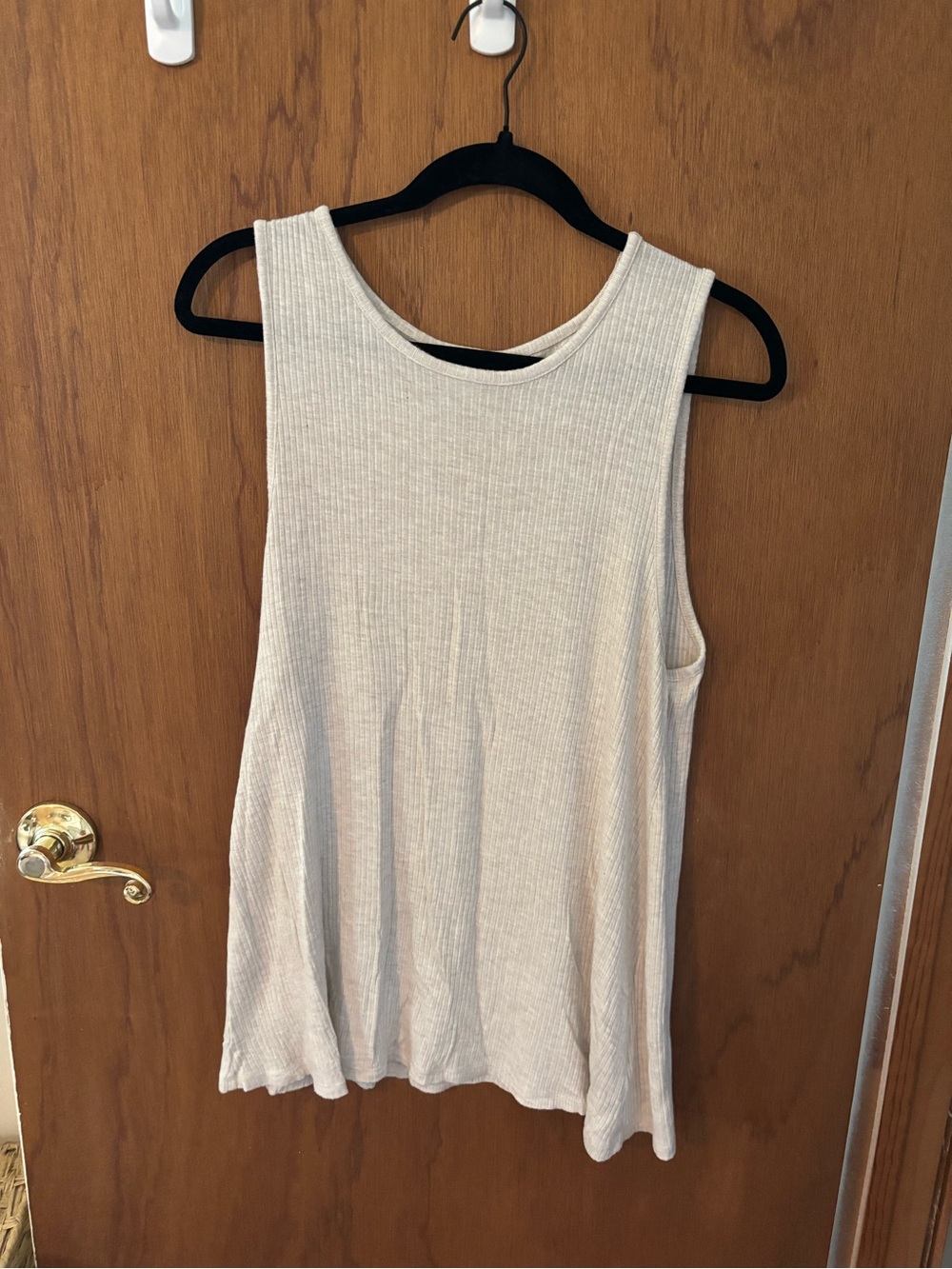 Long ribbed tank